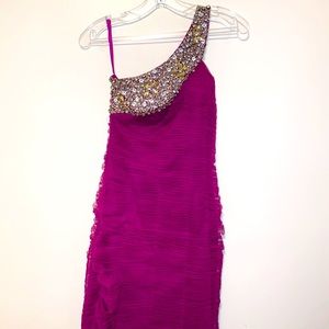 fuchsia dress